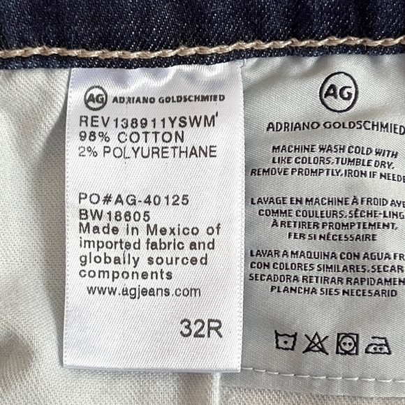 Ag Adriano Goldschmied The Legging Ankle Super Skinny Jeans Distressed Crop - Picture 11 of 17